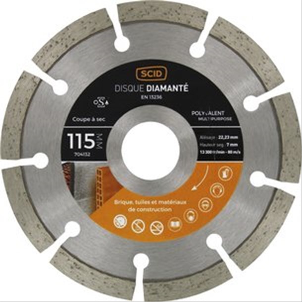 Disque diamant éco-laser Diam 115mm